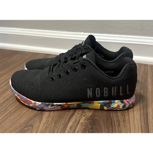 NOBULL Superfabric Black Wild Crosstraining Shoe Women's Sz 9.5 Men's Sz 8 - Picture 1 of 10
